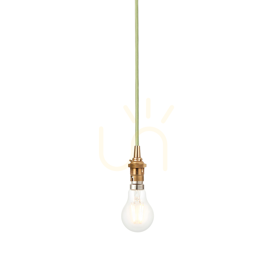 Pendant Light Endon Eltham Brass Steel 10cm B22 Dimmable