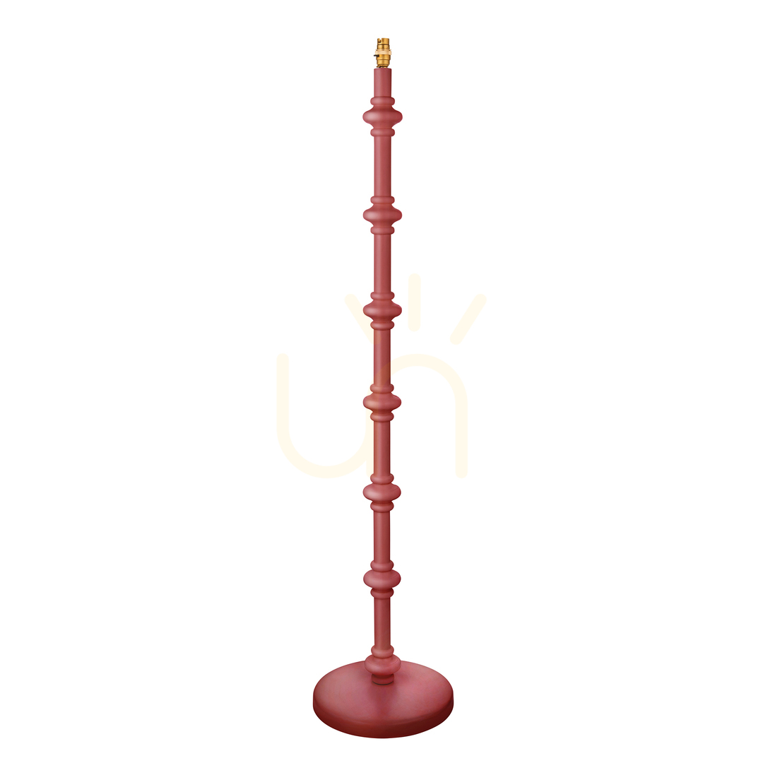Stehlampe Endon Carnaby Rosa Holz Stahl Messing 138 cm B22
