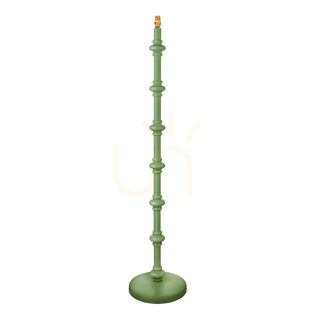 Lampă de podea Endon Carnaby verde lemn oțel alamă 138 cm B22