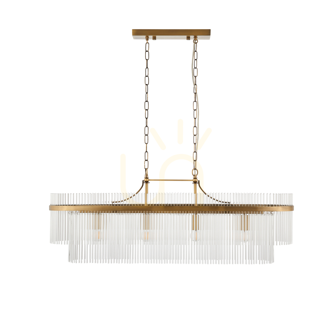 Anzeige Pendelleuchte Endon Marietta 4-flammig Messing E14 Glas dimmbar Pendelleuchte Endon Marietta 4-flammig Messing E14 Glas dimmbar