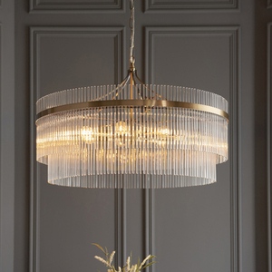 Pendelleuchte Endon Marietta Grand Messing 7-flammig E14 Ø70 cm small 3