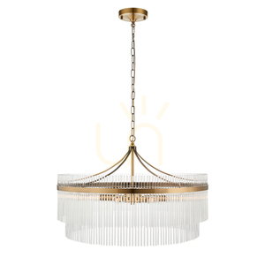 Pendelleuchte Endon Marietta Grand Messing 7-flammig E14 Ø70 cm small 7