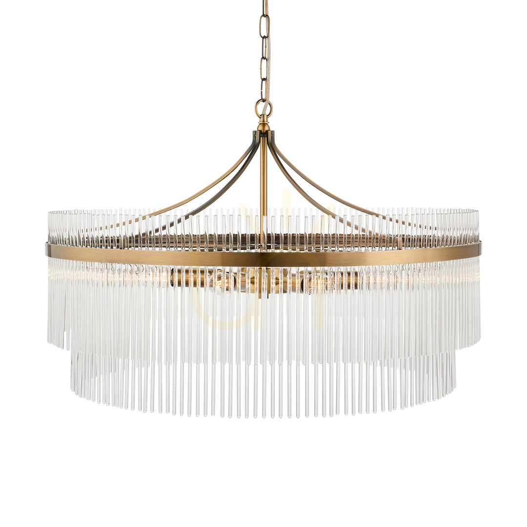 Függőlámpa Endon Marietta Grand sárgaréz 7 fényű 70 cm