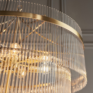 Pendelleuchte Endon Marietta Messing 16-flammig E14 70 cm Stahl Glas 5 Pendelleuchte Endon Marietta Messing 16-flammig E14 70 cm Stahl Glas small 5