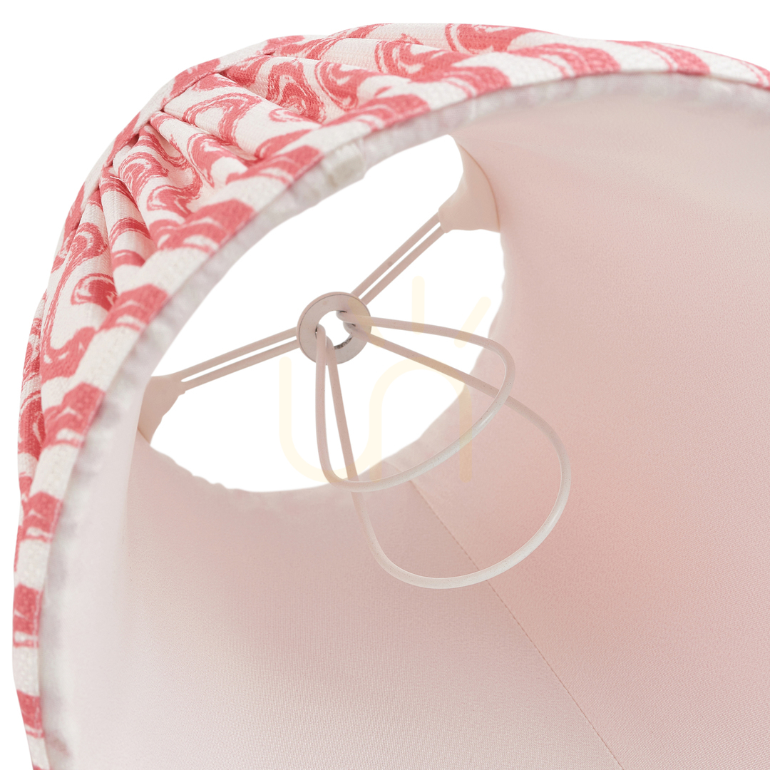 Anzeige Lampenschirm Endon Ripple Korallenrosa Stoff 16 cm E14 Lampenschirm Endon Ripple Korallenrosa Stoff 16 cm E14