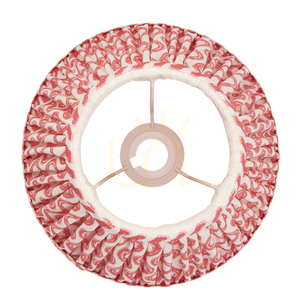 Lampenschirm Endon Ripple Rosa Koralle Stoff E27 25 cm small 3