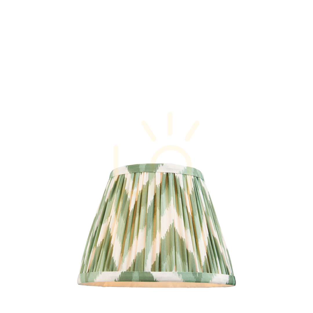 Lampshade Endon Zigzag Green Fabric 20 cm