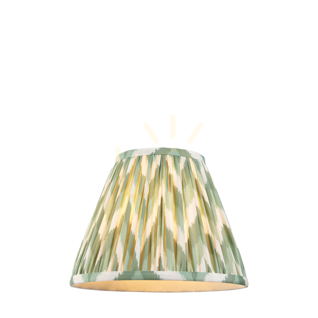Stínidlo Endon Aspen Green textilie 25 cm E27 18,5 cm