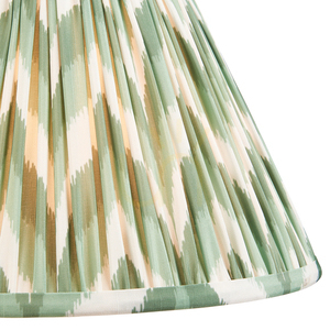 Lampenschirm Endon Zigzag Cotswold Green Stoff 30 cm E27 small 1