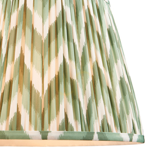 Endon Zigzag Lampenschirm 113068, Cotswold-Grün, 35 cm small 1