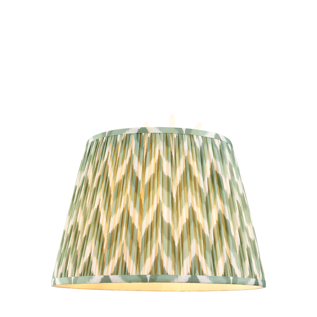 Zigzag Green Endon lampshade