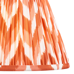 Lampenschirm Endon Zickzack Aprikose-Orange Stoff E27 25 cm small 1