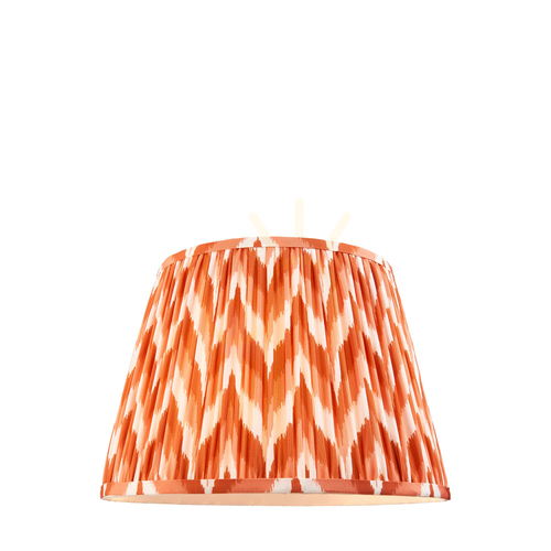 Prüfen Endon Zigzag Lampenschirm, Apricot-Orange, 35 cm, E27