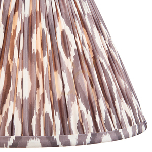 Lampenschirm Endon Ikat Perlgrau Stoff E27 30 cm small 1