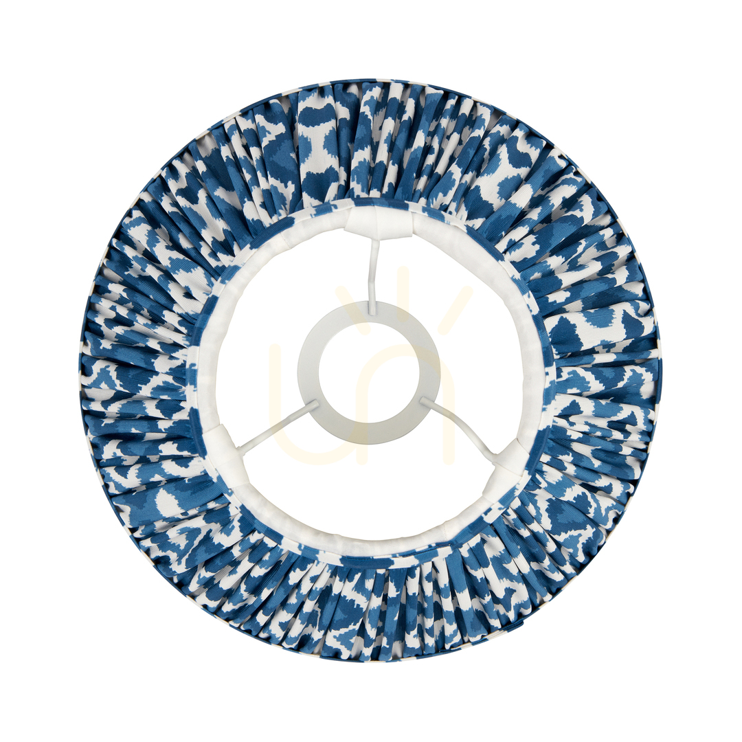 Anzeige Lampenschirm Endon Ikat Marlinblau Stoff E27 Ø25 cm 18,5 cm Lampenschirm Endon Ikat Marlinblau Stoff E27 Ø25 cm 18,5 cm