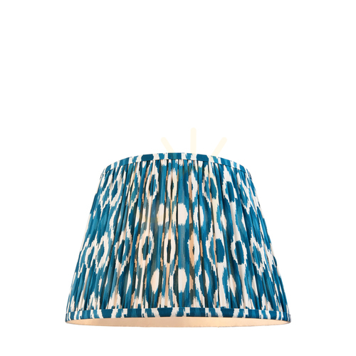 Prüfen Lampenschirm Endon Ikat 113092, Blau, 35 cm, E27/B22