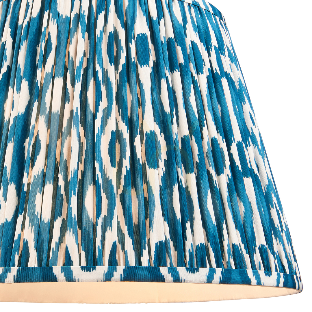 Aussicht Lampenschirm Endon Ikat Blau Stoff E27 40 cm Lampenschirm Endon Ikat Blau Stoff E27 40 cm