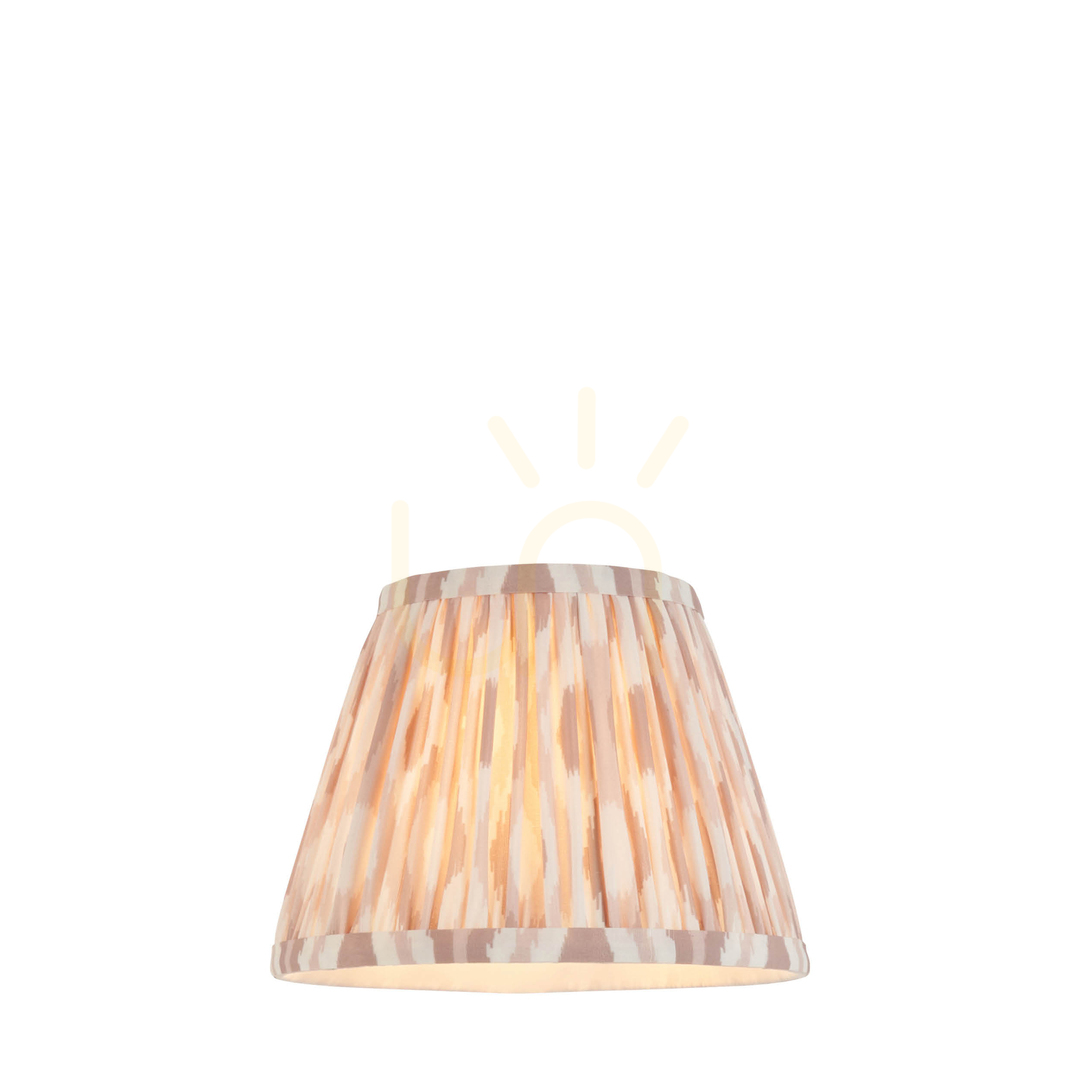 Lampenschirm Endon Ikat Beige Stoff E14 20 cm