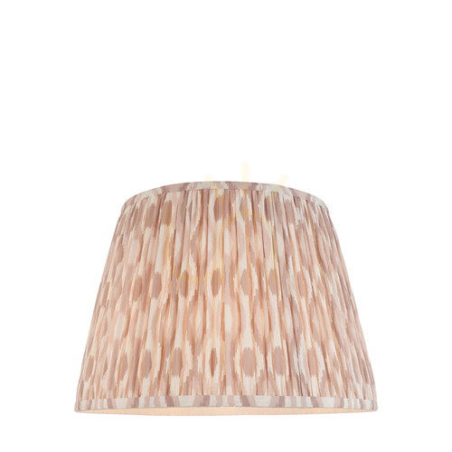 Prüfen Lampenschirm Endon Ikat beige Stoff E27 Ø40 cm 27,5 cm