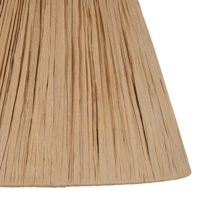 Kegelförmiger Endon Raffia-Lampenschirm aus Naturbast 24 cm E27 113456 small 2
