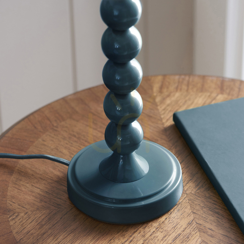 Prüfen Tischlampenfuß Endon Higgledy Marlinblau E14 36,5 cm