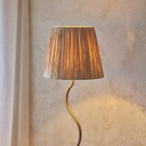 Endon Wriggle Stehleuchte aus Bast, Messing, E27 small 4
