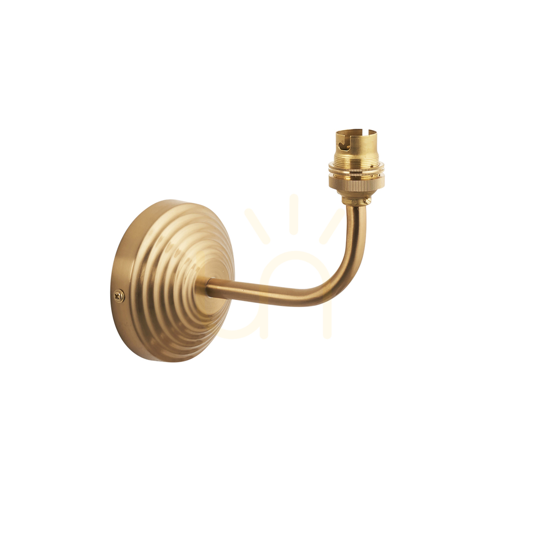 Wall Light Endon Obelisk Arc Brass Steel B22 Dimmable 1 Light