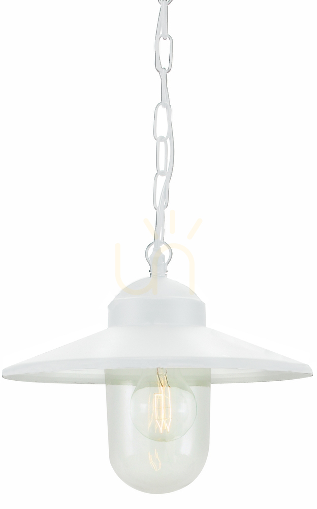 NORLYS Karlstad 230A/WH white outdoor ceiling light E27