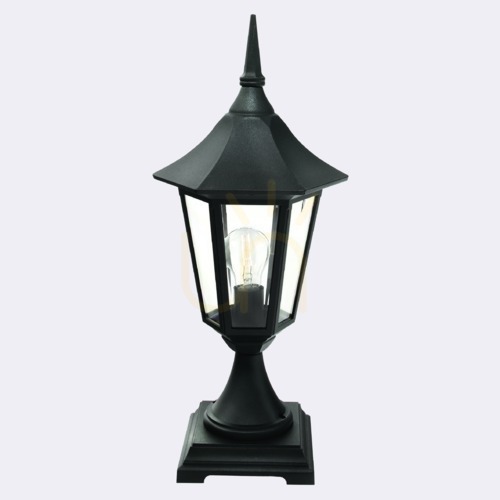 Prüfen Pollerleuchte NORLYS Modena 300BL schwarz RAL 9005, E27, 56 cm