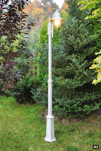 Prüfen Gartenlaterne NORLYS Como 371WH weiß E27