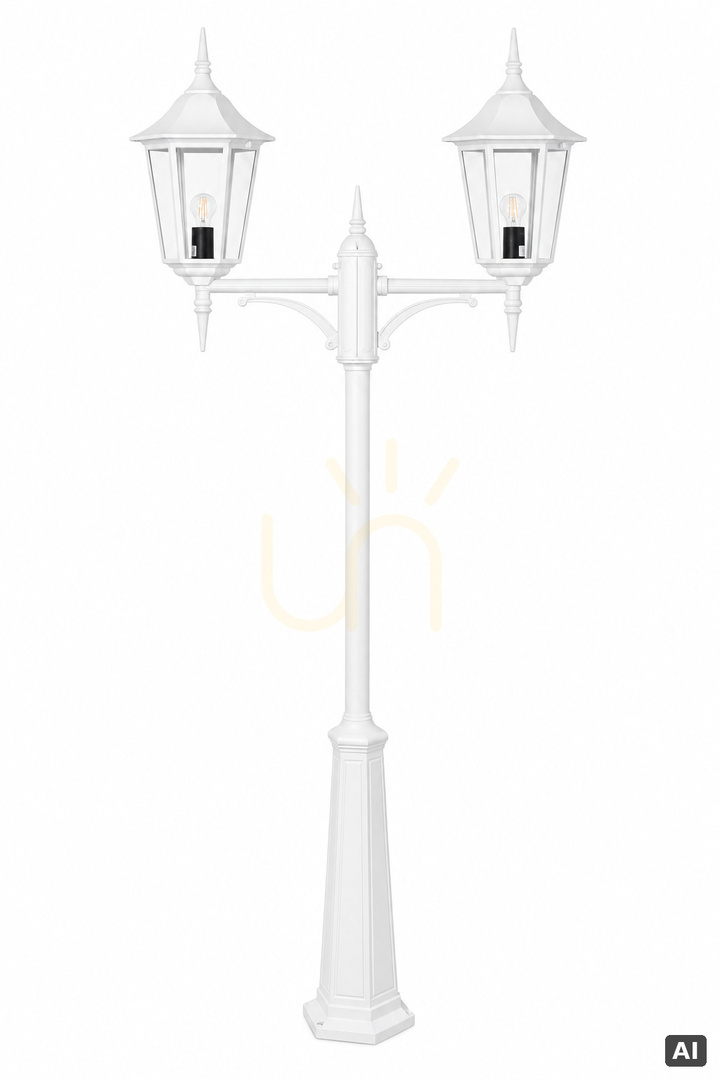 MODENA NORLYS 382WH White E27 Garden Lantern
