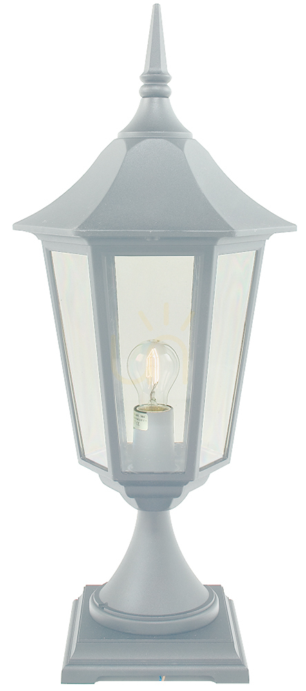 Stâlp de iluminat Norlys Modena Big 384WH alb E27 73,5 cm