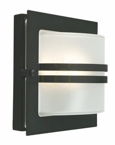 Außenwandleuchte NORLYS Bern 676BL schwarz RAL 9005, LED 11,2 W 4000 K, Bewegungsmelder small 0
