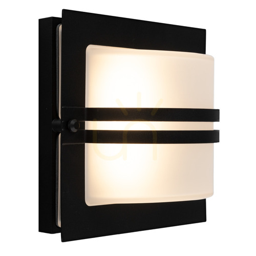 Prüfen Außenwandleuchte NORLYS Bern 676BL schwarz RAL 9005, LED 11,2 W 4000 K, Bewegungsmelder