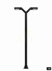 Gartenleuchte NORLYS Trysil 1019BL schwarz LED 23,3 W 4000 K DALI2/NightDim 300 cm small 2