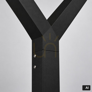 Gartenleuchte NORLYS Trysil 1019BL schwarz LED 23,3 W 4000 K DALI2/NightDim 300 cm small 3
