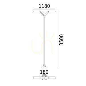 Gartenleuchte NORLYS Trysil 1027BL, schwarz, LED 4000 K, DALI2 small 6