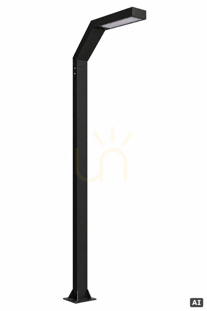 Osvetľovací stĺp Norlys Trysil 1061BL čierny RAL 9005 LED 17 W 4000 K 300 cm