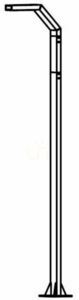 Lichtmast TRYSIL NORLYS 1070GR graphit 300 cm LED 3000K DALI2 small 0