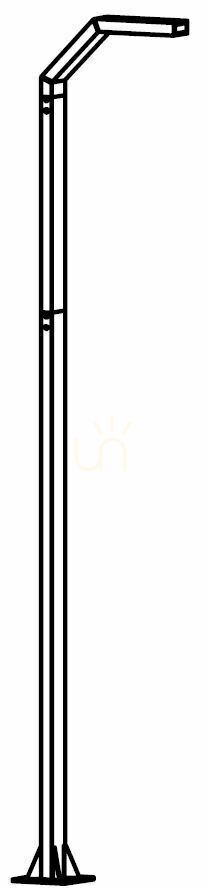 Norlys Trysil 1073BL garden pole light black LED 17 W 4000 K 350 cm