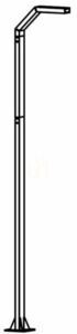 LED-Lichtmast Trysil 1073GR 3,5 m, einarmig, Graphit, dimmbar NORLYS small 0