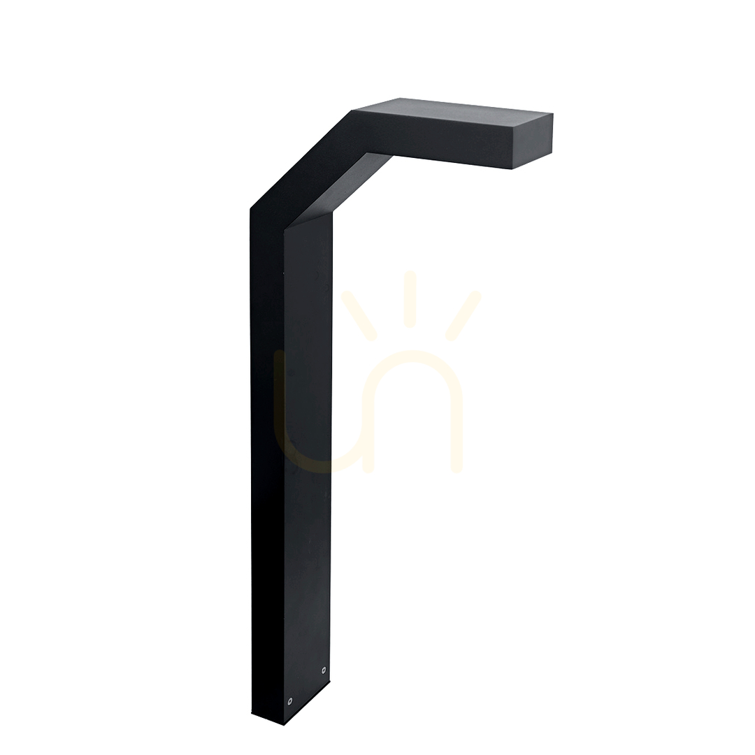 Norlys Trysil 1103BL LED bollard light, 85 cm, black RAL 9005, 4000 K, DALI2