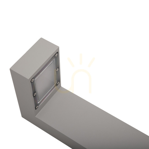 Prüfen LED-Pollerleuchte NORLYS Asker 1309AL aluminiumfarben 55 cm 2700K