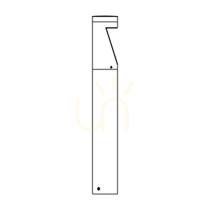 Norlys Oppland 1324GR LED-Pollerleuchte, 85 cm, Graphit, 3000 K, DALI2 small 4