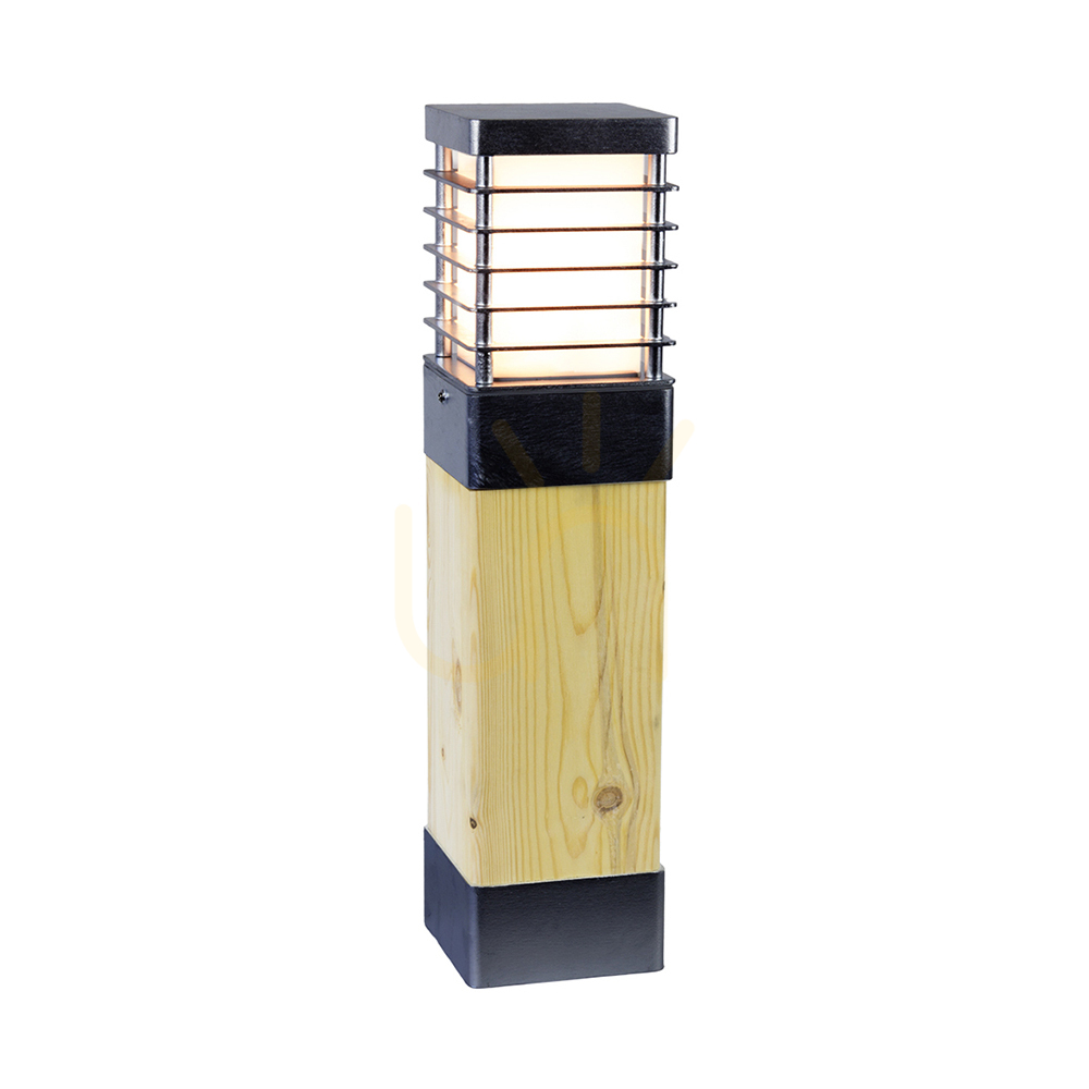 Halmstad 1403BL bollard light black E27 NORLYS