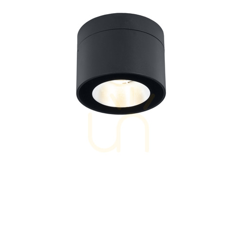 Prüfen Außen-Deckenleuchte Norlys Nidaros 2126BL schwarz RAL 9005, LED 10,6 W 2700 K, dimmbar, Ø12 cm