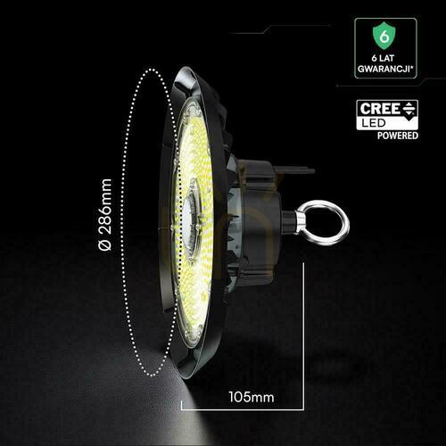 Prüfen V-TAC LED UFO hohe Bucht CREE CHIP IP65 ALU Leuchte 135Lm/W 150W VT-91152 6500K 20200lm 6 Jahre Garantie