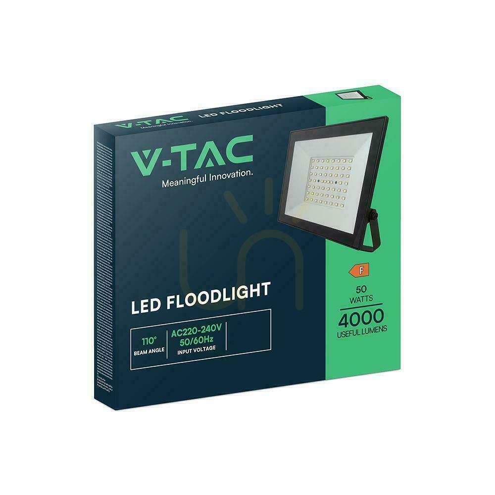 Anzeige V-TAC 50W LED SMD Scheinwerfer schwarz VT-44054 3000K 4000lm V-TAC 50W LED SMD Scheinwerfer schwarz VT-44054 3000K 4000lm