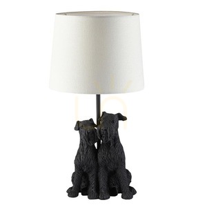 Tischlampe Westie Beige Endon E14 43 cm Stoff Natur 1-flammig small 1