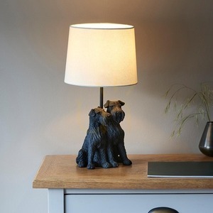 Tischlampe Westie Beige Endon E14 43 cm Stoff Natur 1-flammig small 4